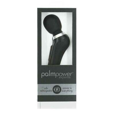 PalmPower Extreme - Rechargeable Massage Wand- Black