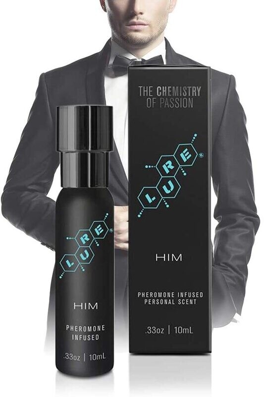 LURE Black Label For Him, Pheromone Personal Scent (10 Ml Bottle)