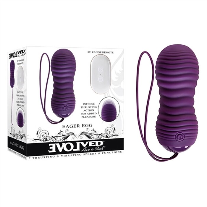 Eager Egg - Refillable Silicone - Purple