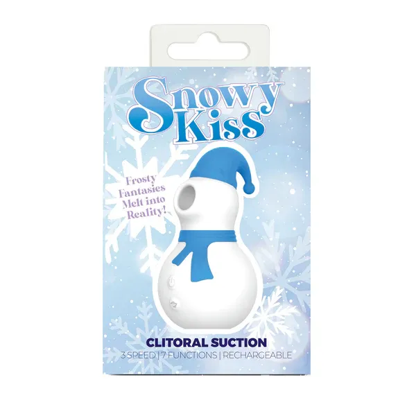 BMS Enterprises – Snowy Kiss – Clitoral Stimulator – Snowman (Blue & White)