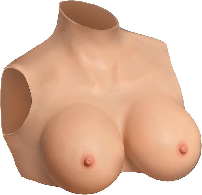MASTER SERIES Perky Pair G-Cup Silicone Breasts for Men & Couples