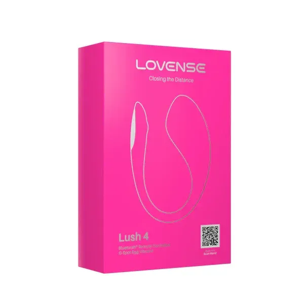 Lovense Lush 4 Remote Control Vibrator - Pink
