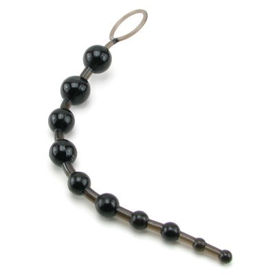 X-10 Anal Beads in Black