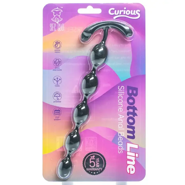 Bottom Line Silicone Anal Beads