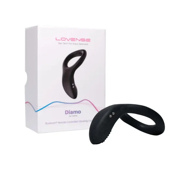 Diamo - Bluetooth Remote-Controlled Vibrating Cock Ring - by Lovense