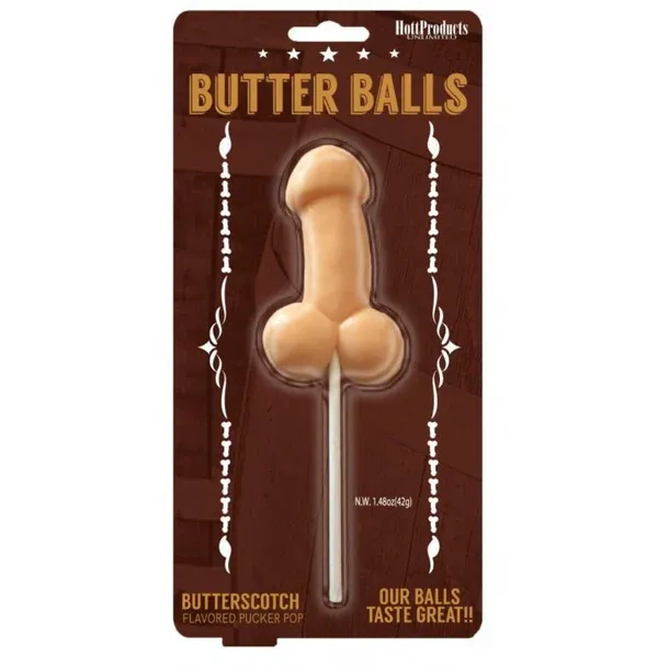 ButterBalls Butterscotch Pecker Pop, 42g