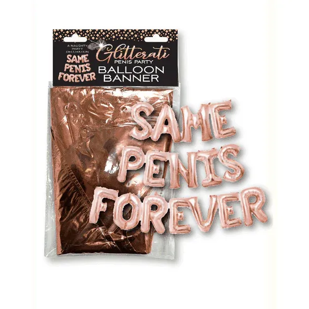 "Same Penis Forever" Balloon Banner, Bachellorette Stagette Party Decor