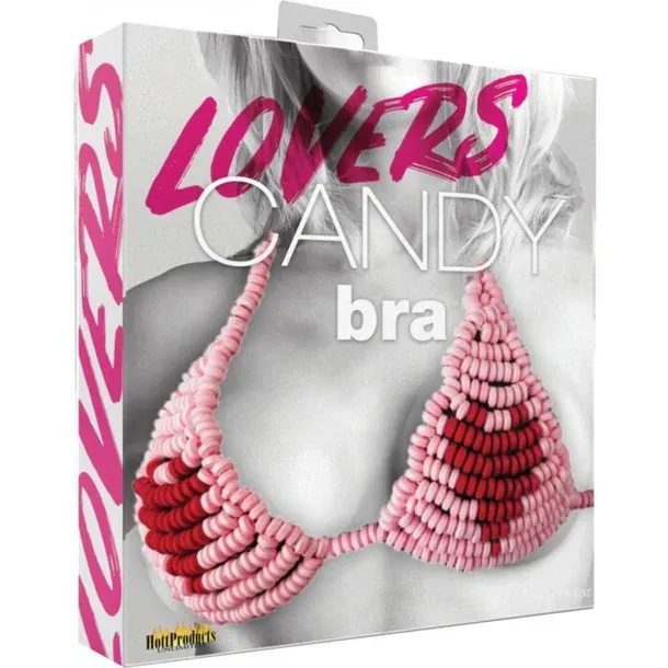 Lovers Candy Bra, Pink and Red Heart-Shaped, 280g