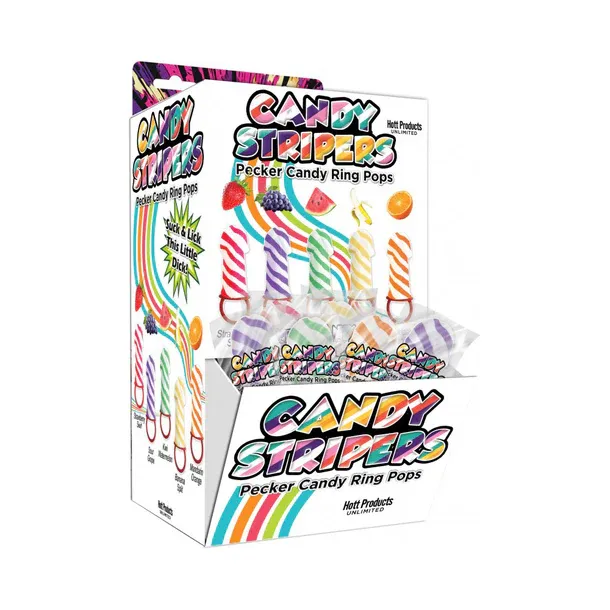 Candy Stripers Pecker Ring Pops