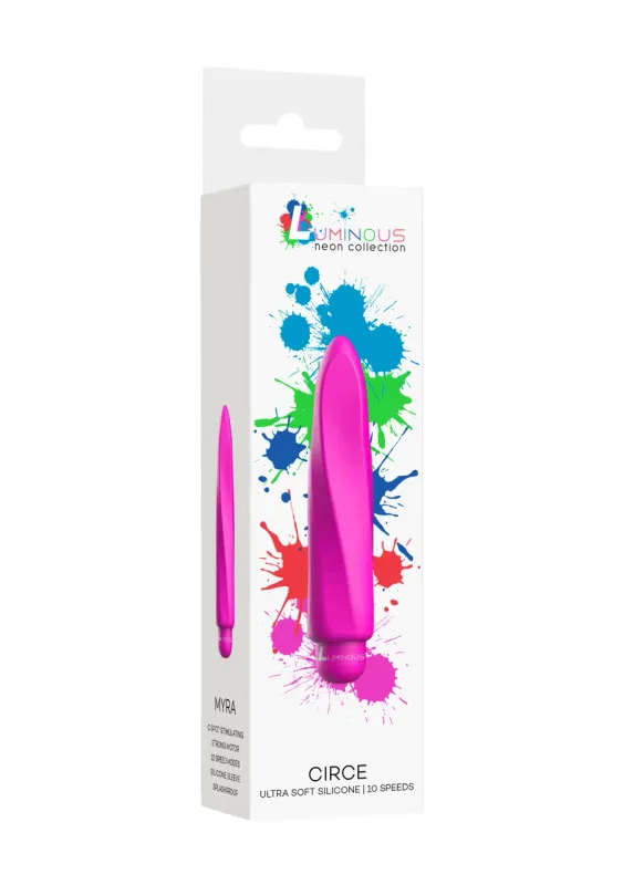Luminous Myra 10-function Silicone Bullet Vibrator Pink