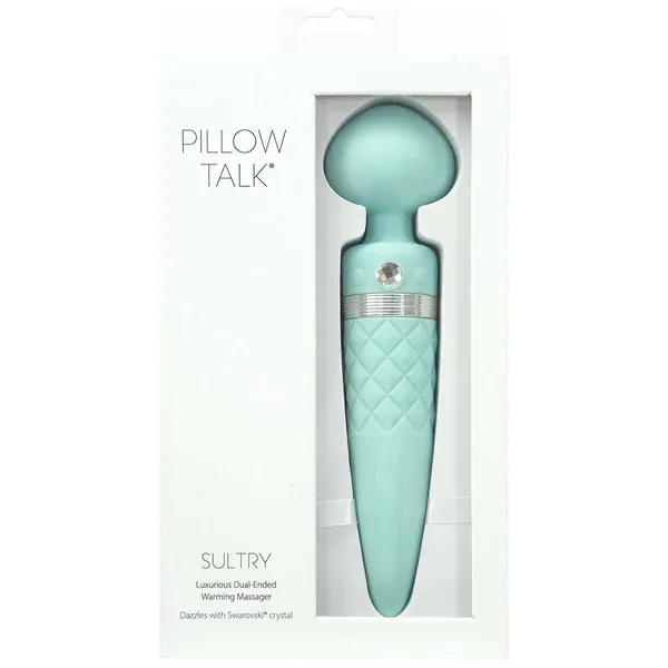 Sultry - Dual-Ended Massager - by Pillow Talk - Teal & Pink