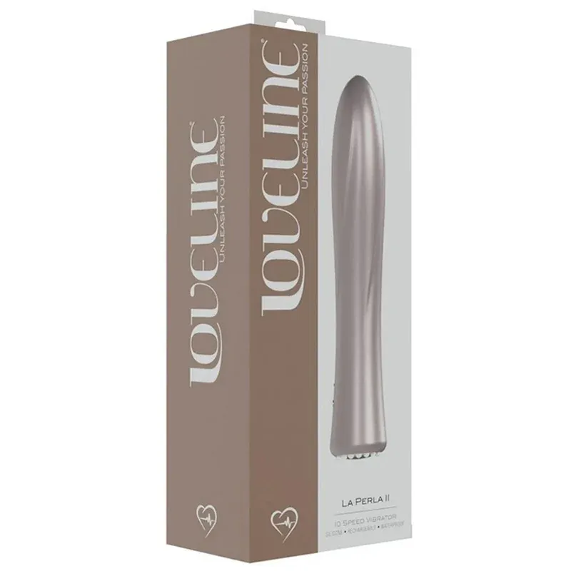 La Perla II 10-Speed Vibrator & La Perla III 10-Speed G-Spot Curved Vibrator - by Loveline