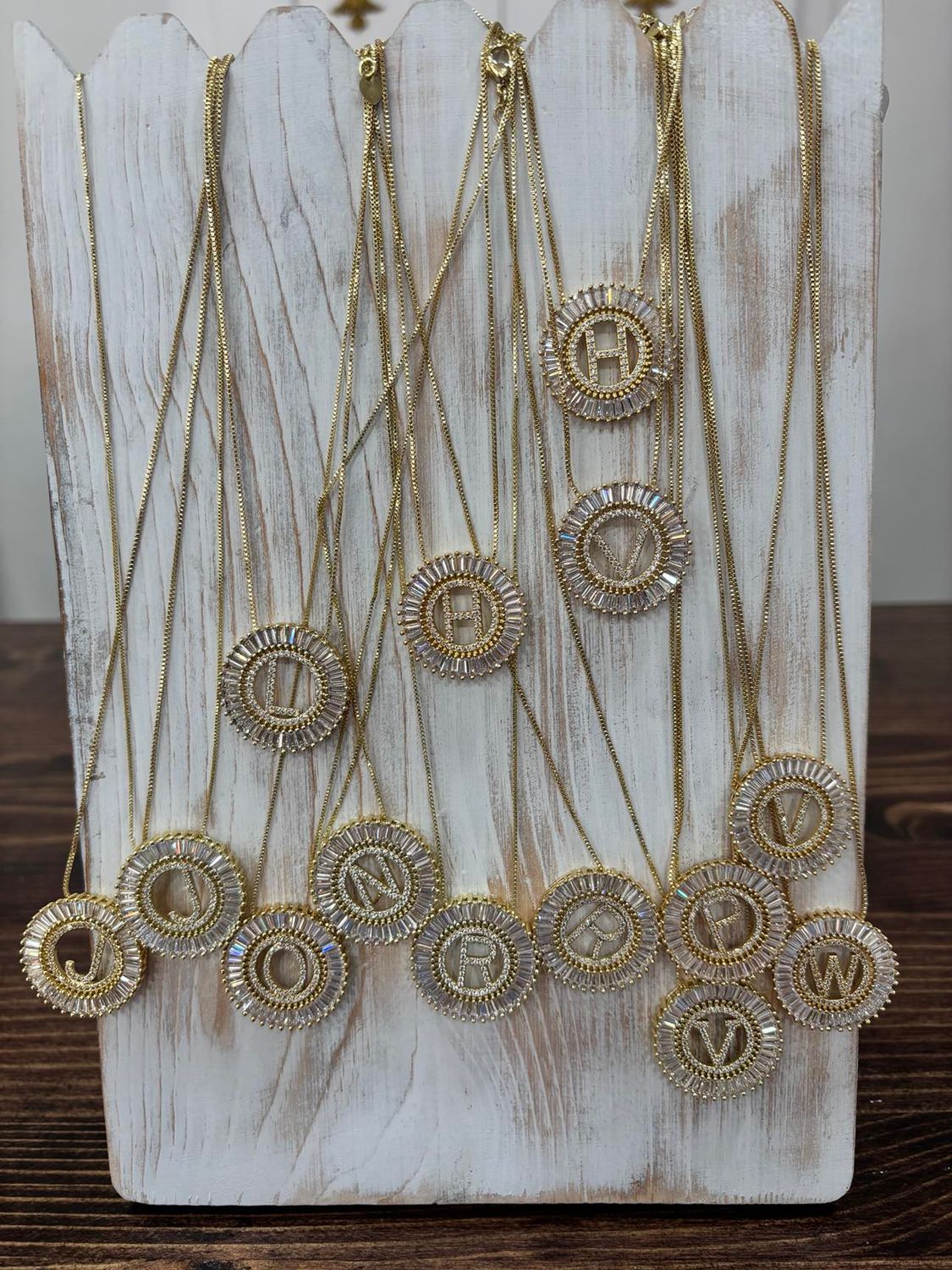 GOLD INITIAL NECKLACES