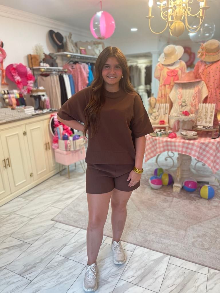 MOCHA SHORT SET