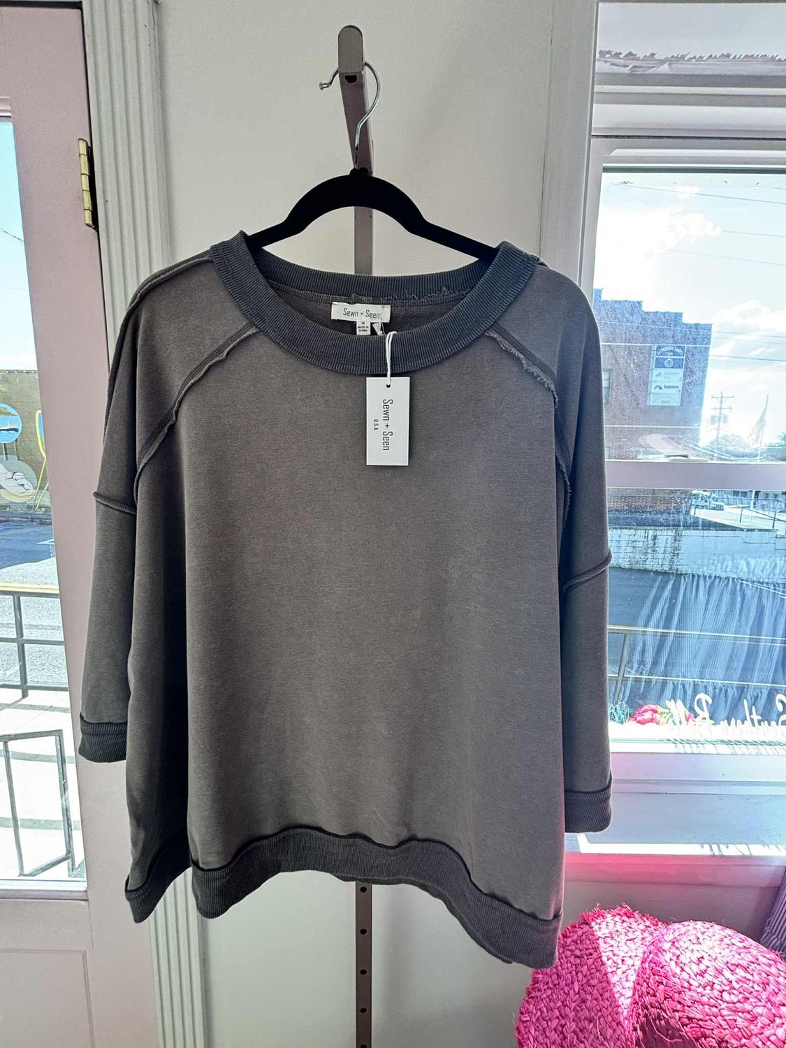 MOCHA OVERSIZED FRENCH TOP