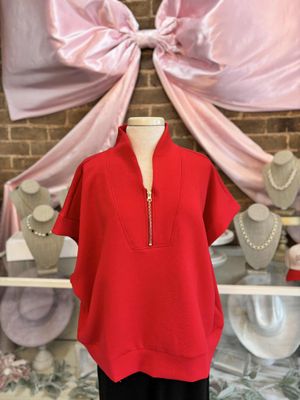 RUBY QUARTER ZIP-PULLOVER