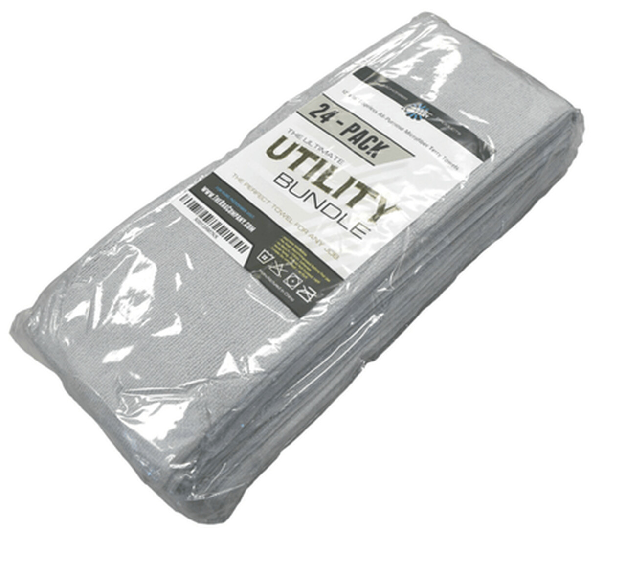 Edgeless Utility Towel (24 pack)  12&quot; X 16&quot; Light Grey