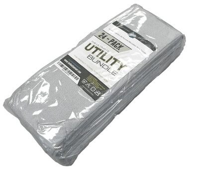 Edgeless Utility Towel (24 pack) 12&quot; X 16&quot; Light Grey