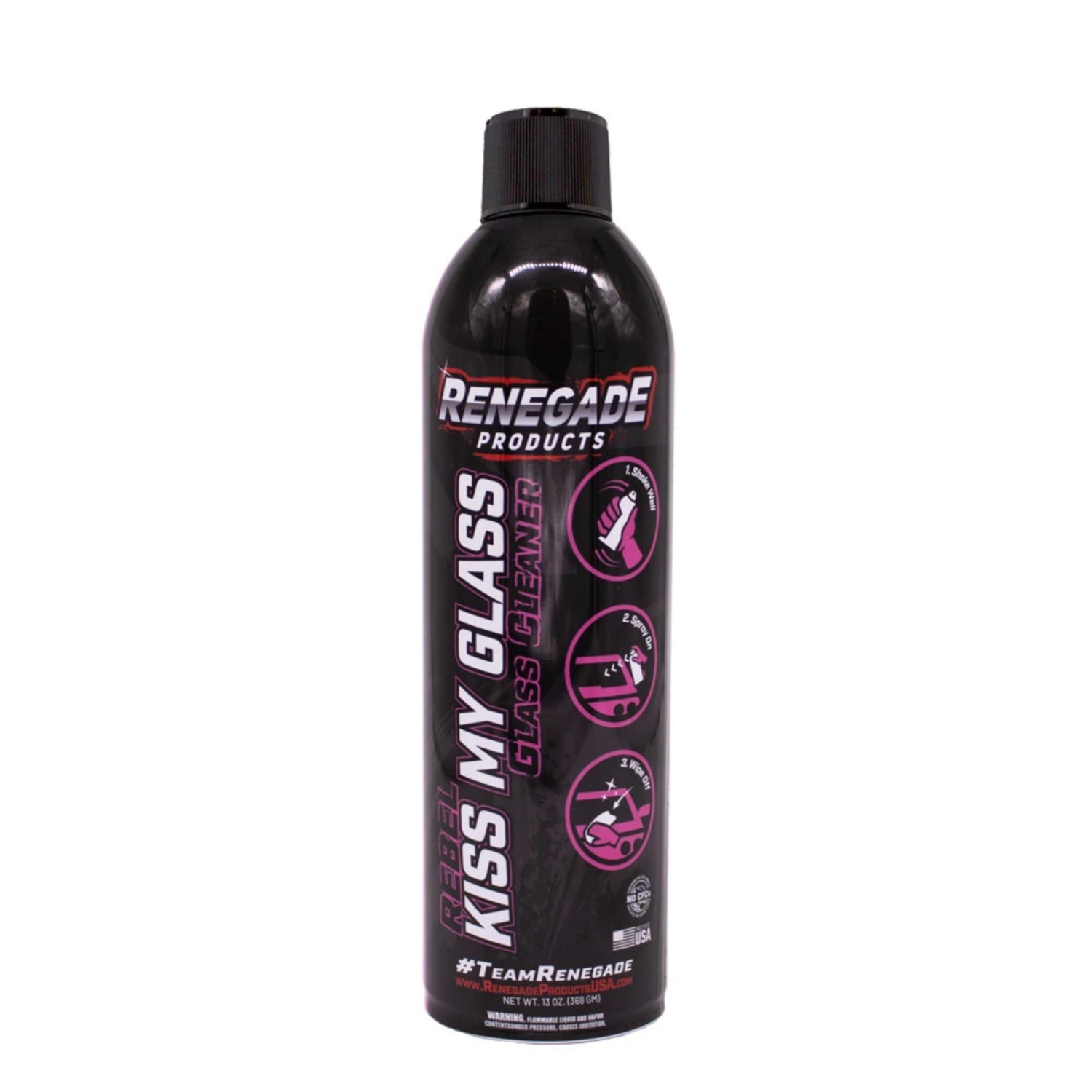 Rebel Kiss My Glass Aerosol Glass Cleaner