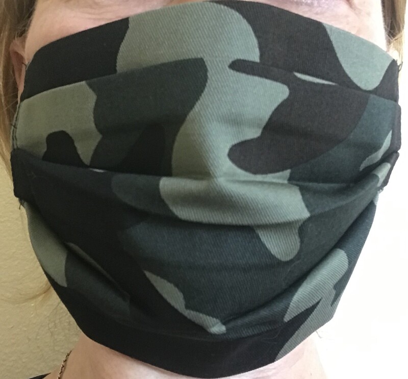 Face Mask Cotton Two Layered Washable Reusable Camouflage USA seller
