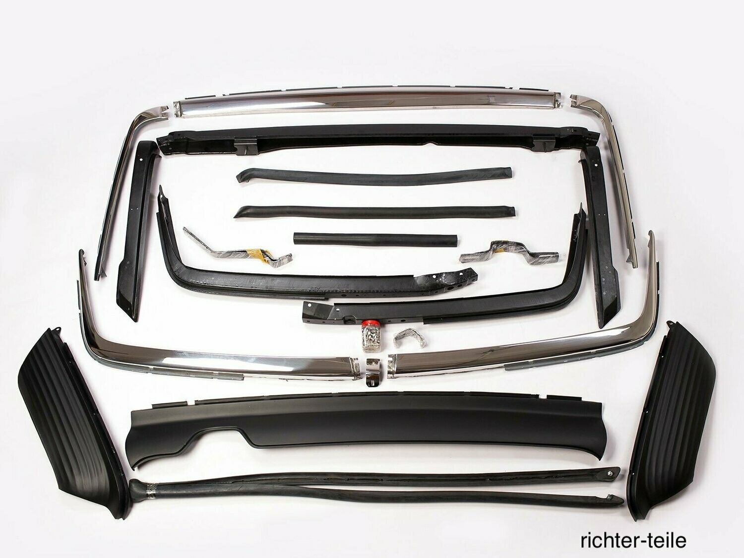 Chromstoßstangen Set Mercedes Benz W 107/ R 107 SL