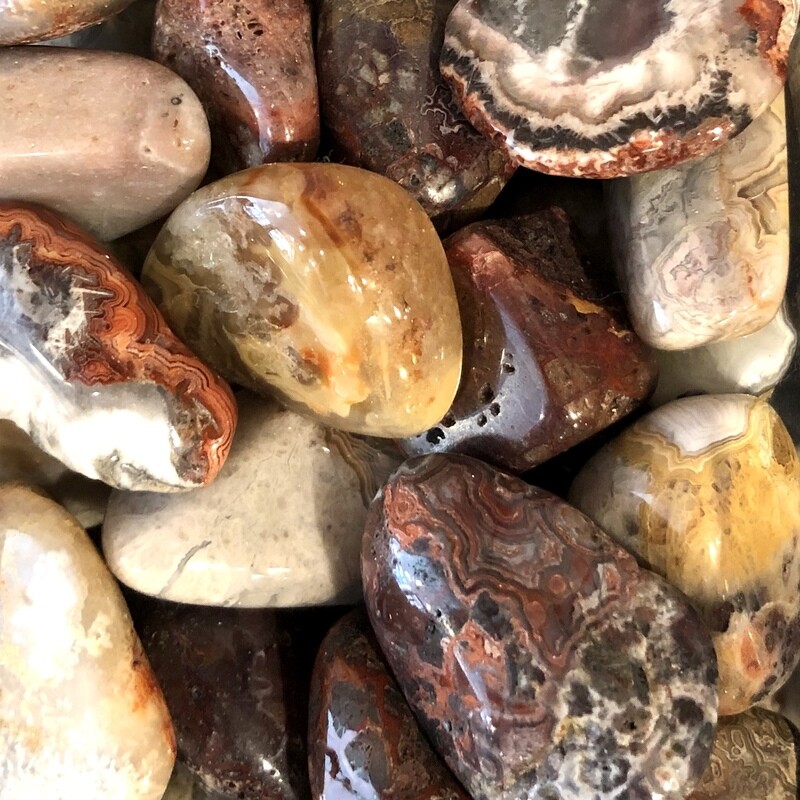 Crazy Lace Agate Tumbled