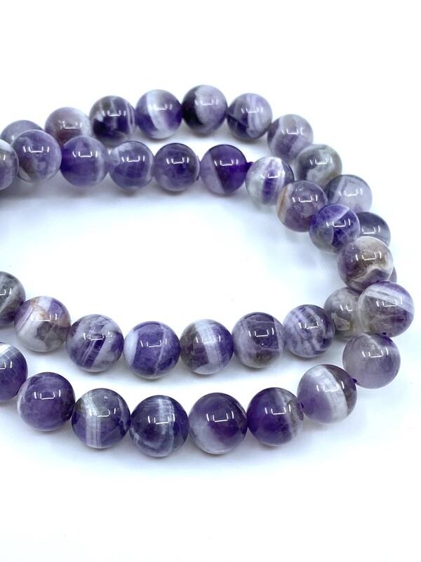 8mm Chevron Amethyst Bracelet