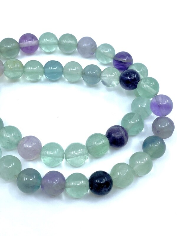 8mm Fluorite Bracelet