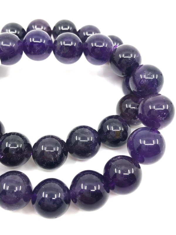 12mm Amethyst Bracelet