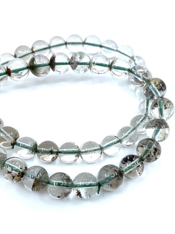 6mm Chlorite Phantom Quartz Bracelet