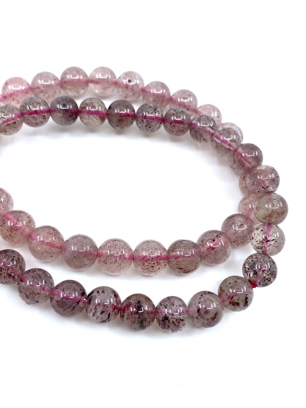 8mm Strawberry Quartz Bracelet