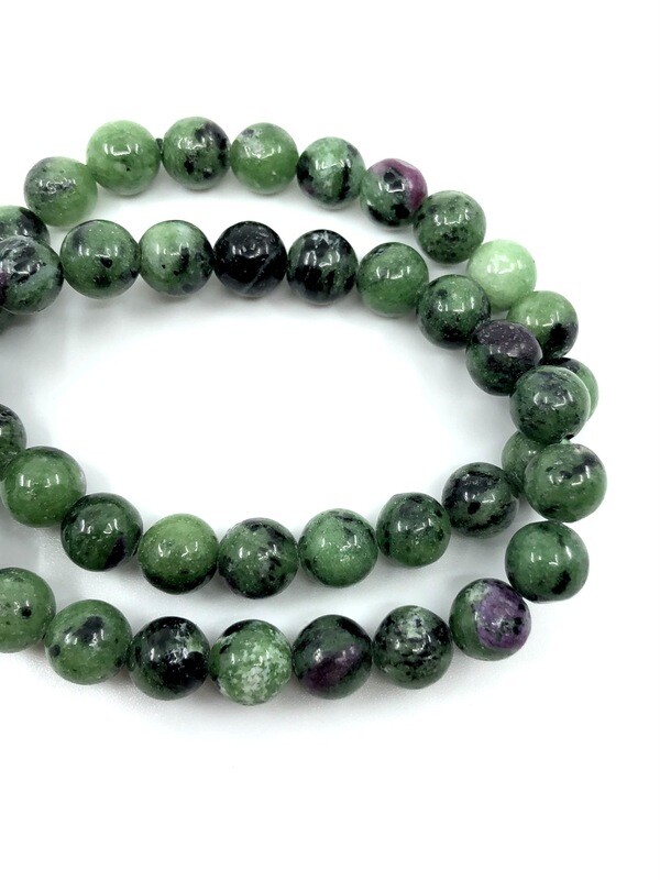 8mm Ruby Zoisite Bracelet