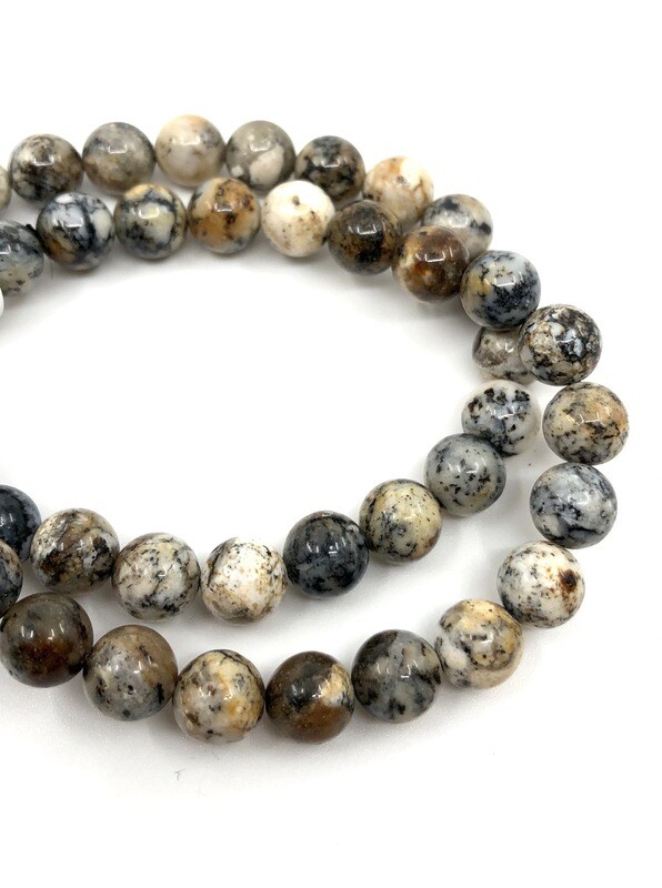 8mm Dendritic Opal Bracelet