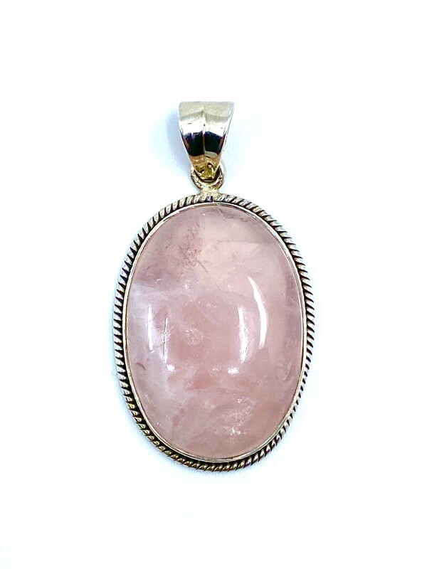 Rose Quartz Crystal Pendant