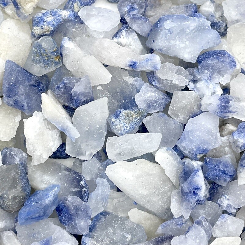 Dumortierite in Quartz Rough SM