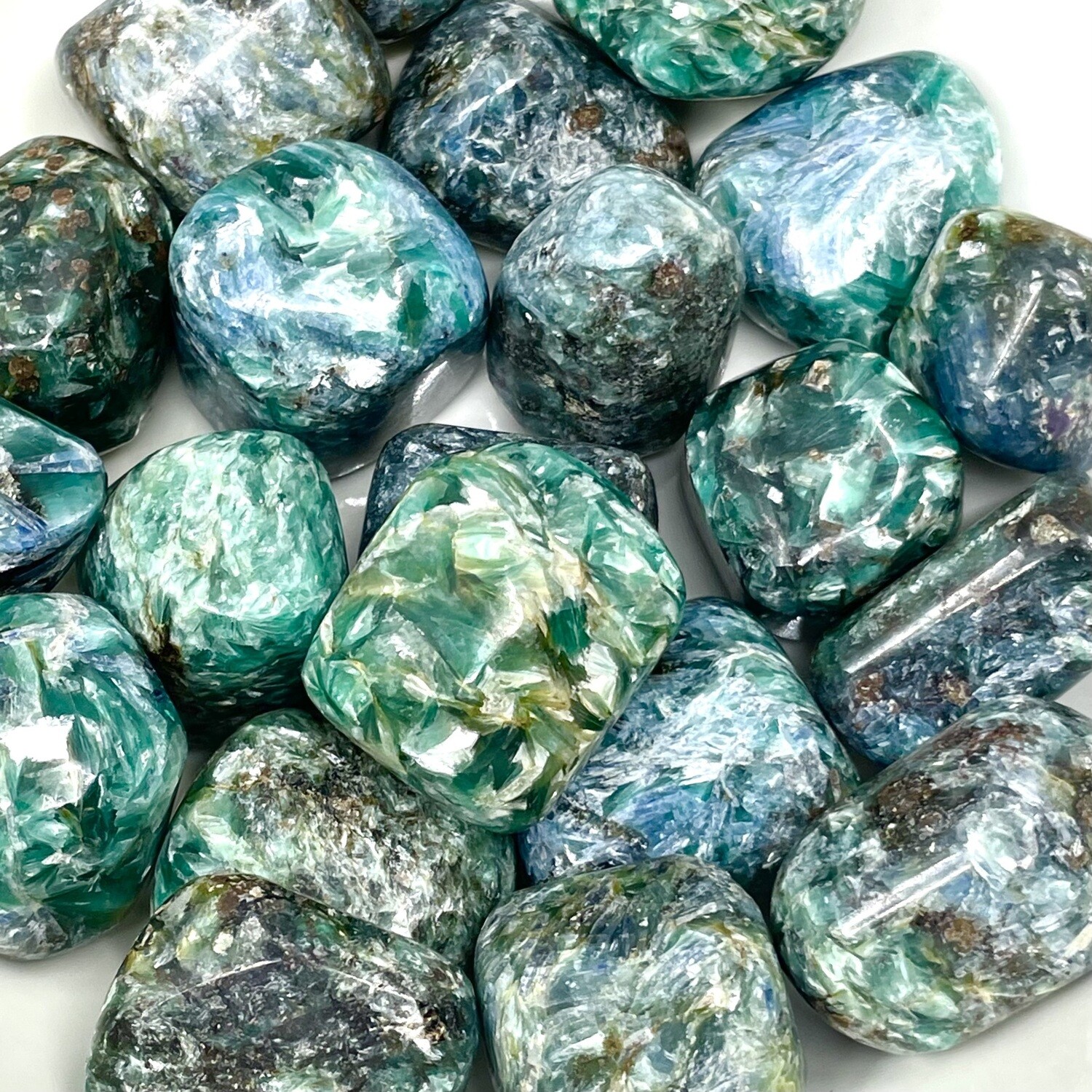 Blue Green Kyanite Hand Polished