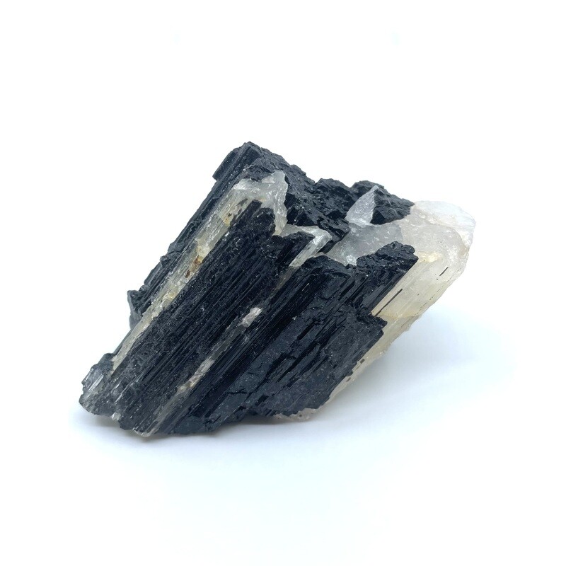 Black Tourmaline with Quartz