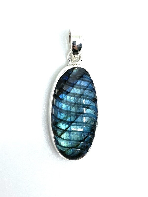 Labradorite Crystal Pendant