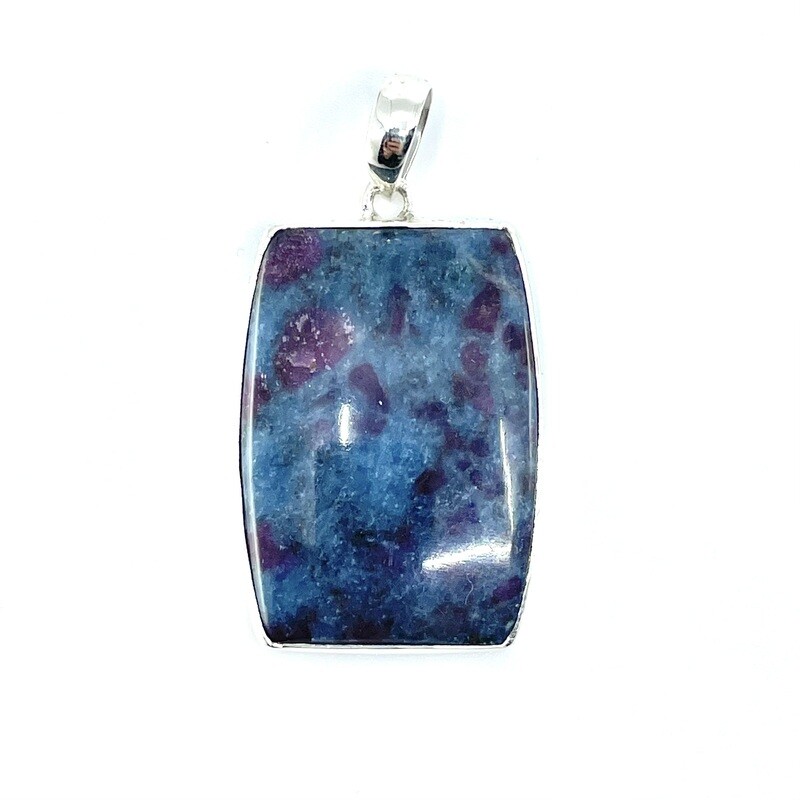 Ruby in Kyanite Crystal Pendant