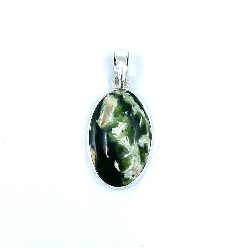 Chrome Chalcedony Crystal Pendant