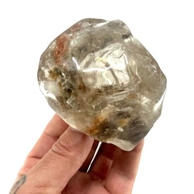 Lodolite Lens with Rutile
