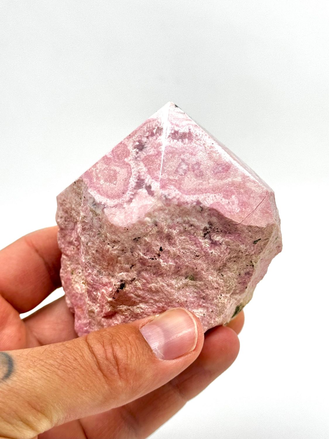 Pink Rhodonite Top Polished