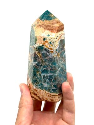 Orchid Calcite Blue Apatite Tower Website