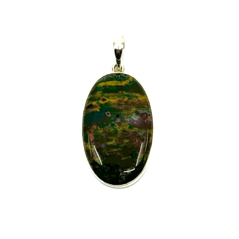 Bloodstone Crystal Pendant