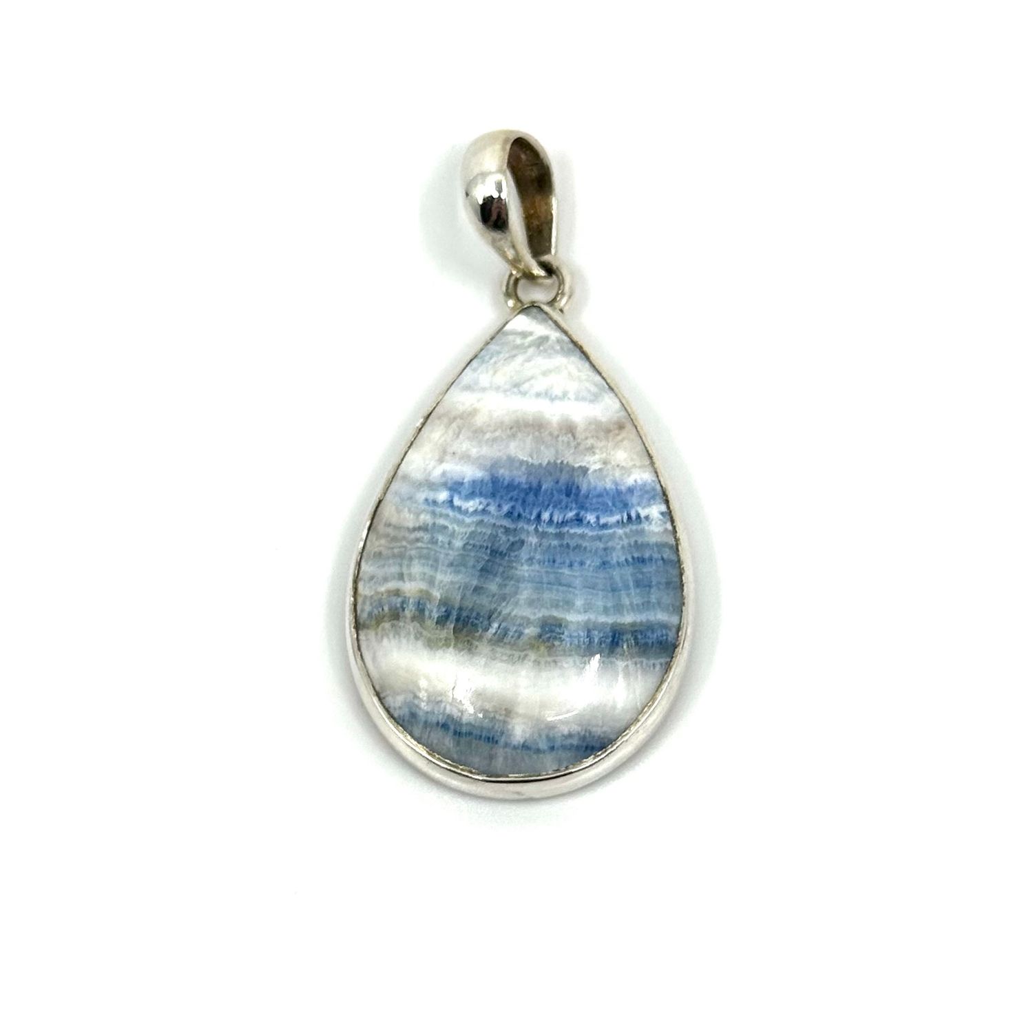 Blue Scheelite Crystal Pendant