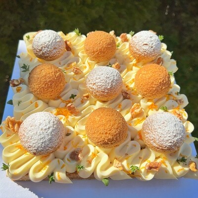 carrot cake, 7”