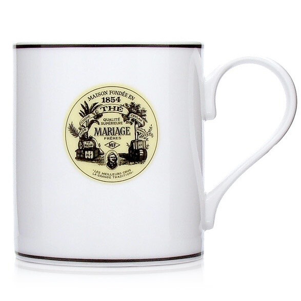 MF signature porcelain mug