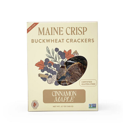 maine crisp cinnamon maple buckwheat crackers