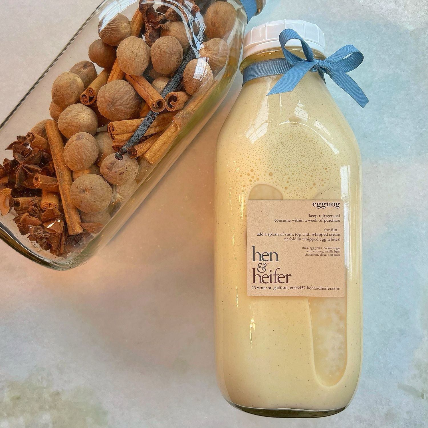 CHRISTMAS eggnog 32oz bottle