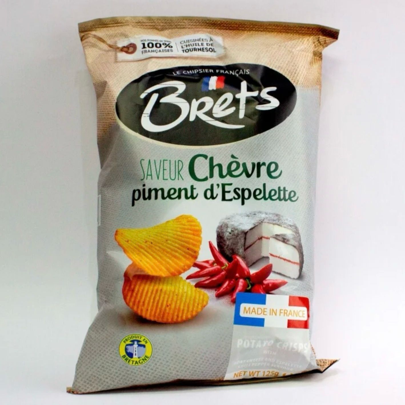 brets goat cheese &amp; esplette french potato chips